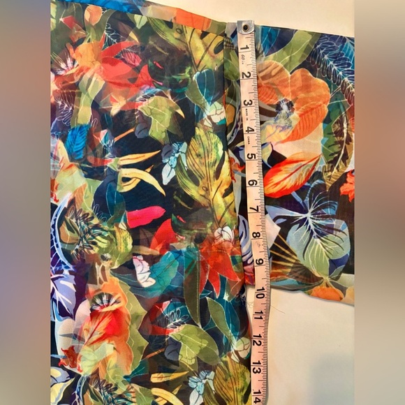 Colorful Floral Kimono - Tropical Beach Coverup - Picture 11 of 11